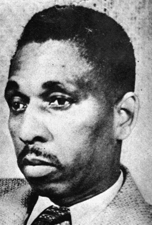 Portrait photograph of Harry T. Moore, Florida NAACP executive secretary, killed by a Klan bombing of his Mims home on Christmas night 1951.