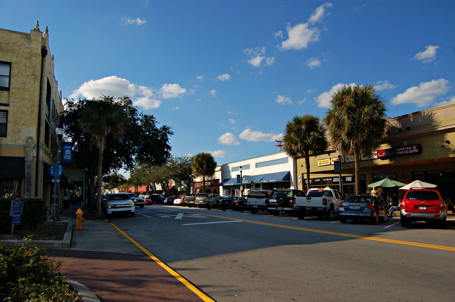 Historic downtown Melbourne, Florida, the working-river city built on Crane Creek.
